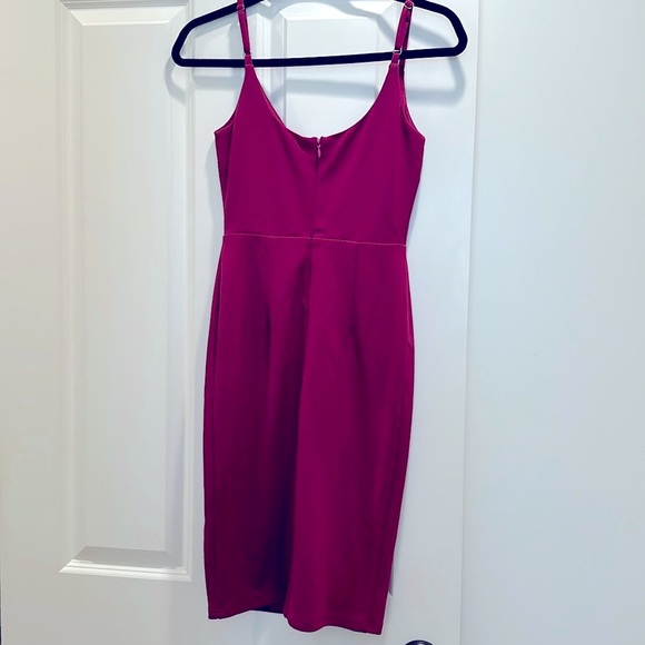 Lulus Raspberry Midi Dress - Picture 2 of 3